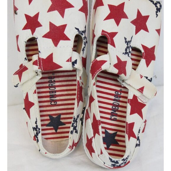 2003 Gymboree Little Firecracker Canvas Sneakers Shoes sz 2 Stars 4th of July - Picture 6 of 8